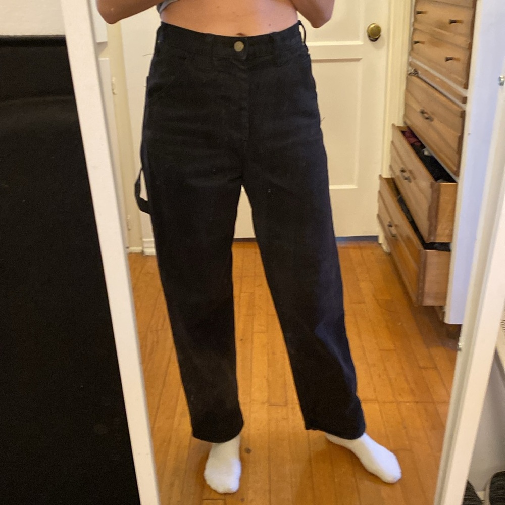 Black carpenter style denim size 26